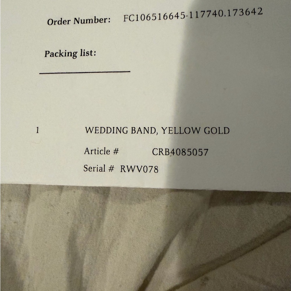 Cartier Gold Wedding Ring - Picture 11 of 16